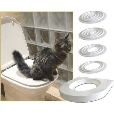 Kit de formation aux toilettes pour chat – Système innovant – Plastique sûr et non toxique – Pour chats âgés et grands félins (1/5)