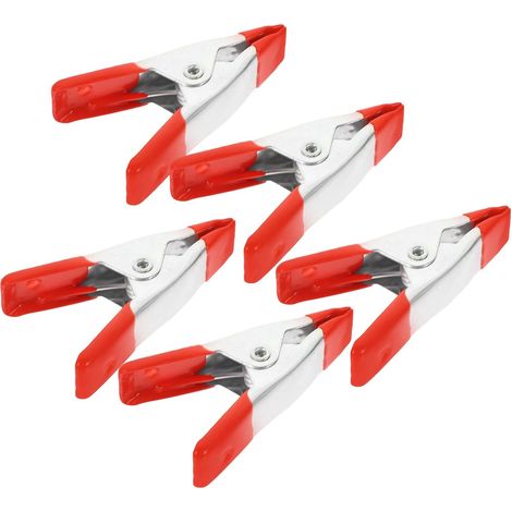 Pince bois rouge métal 2" 5 pièces, pour menuiserie et maison (1/5)
