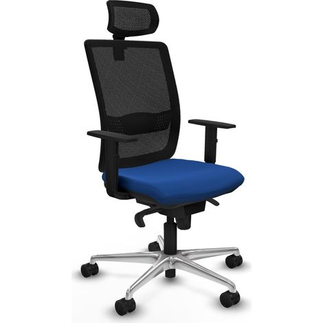 Bürostuhl piqueras y crespo Haches schwarz Netz blau (1/2)