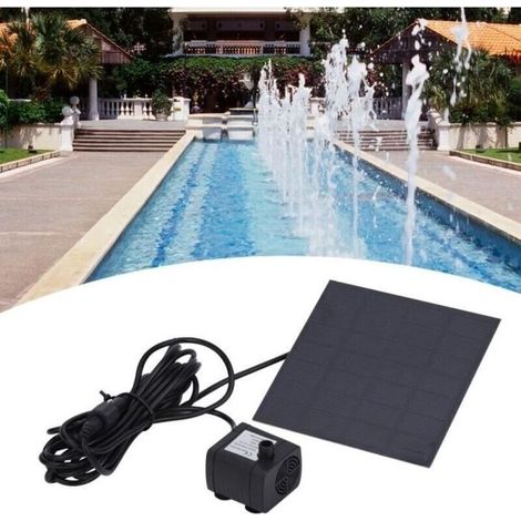 (Schwarz) Mini-bürstenlose Solar-Tauchpumpe für Aquarien und Springbrunnen - EIF - Springbrunnentöpfe und Vasen - Schwarz