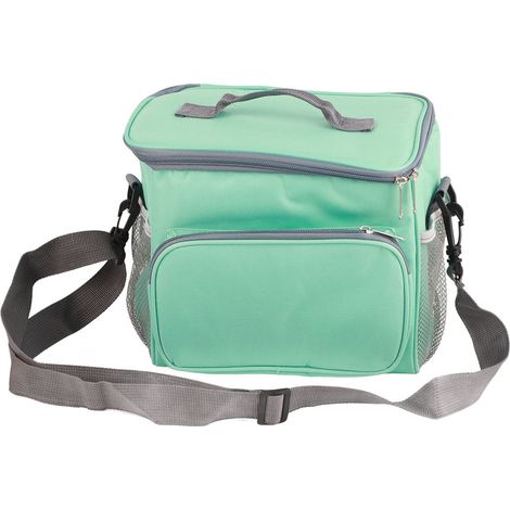 Sac isotherme en tissu multifonction moderne, lunch bag thermique bandoulière unique pour maison bureau vert (1/5)