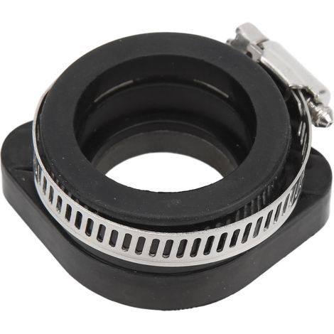 Black Rubber Motorcycle Carburetor Adapter Intake Manifold Carburetor for KEIHIN KOSO OKO 47-28mm/1.85-1.1in (1/5)