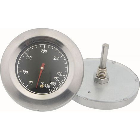 Acier Inoxydable Thermomètre,Métal Thermomètre,Pour Barbecue En Acier Inoxydable Barbecue À Gaz Barbecue,(60°C -430°C)