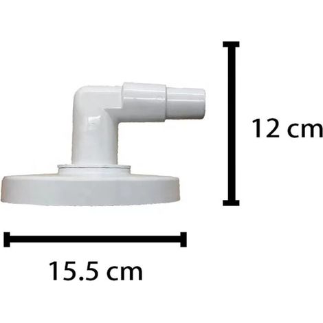 Plaque d'aspiration pour Skimmer Plaque avec coude Accessoires de Nettoyage de Piscine pour Hayward Skimmer (1/4)