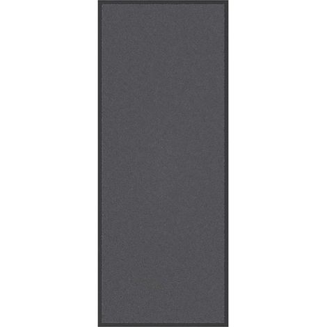 Paillasson antidérapant flexible intérieur extérieur 60 x 150 cm entretien facile en PP anthracite
