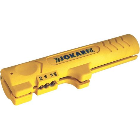 Jokari – Pince à dénuder pour conducteurs 0,8/1,5/2,5 mm² – Dénudage précis jusqu'à 13 mm – Lames ultra-tranchantes préinstallées – Acier trempé (1/5)