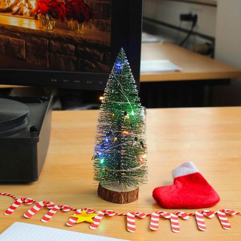 Büro-Weihnachtsbaum-Set - WINKEE - Grün - Kunststoff - Innendekoration - Unisex