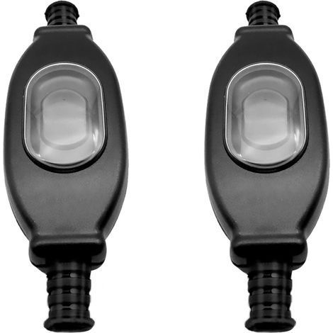 Netzkabelschalter, 2 x 250V wasserdichte Netzkabelschalter, IP65 staub- und wasserbeständiger Netzkabelschalter, geeignet für Beleuchtungskörpertransformatoren (1/5)