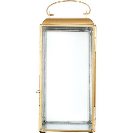 Lanterne - HOME DECO FACTORY - Métal Doré - Verre - Or et Transparent (1/5)