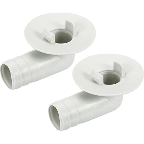 Raccord de tuyau de vidange pour climatisation, coude 17mm, pièce de rechange pour split/fenêtre, beige, lot de 2 (1/5)