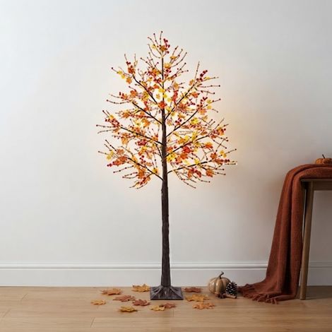 1.8m Delicate Illuminated Maple Leaf Tree Display (1/2)