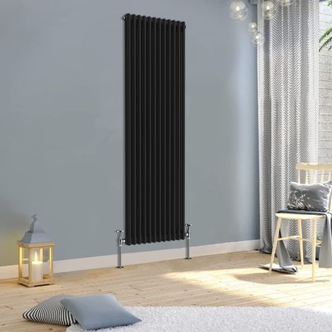 Warmehaus Traditional Double Black Tall Radiator 1800x560mm (1/3)