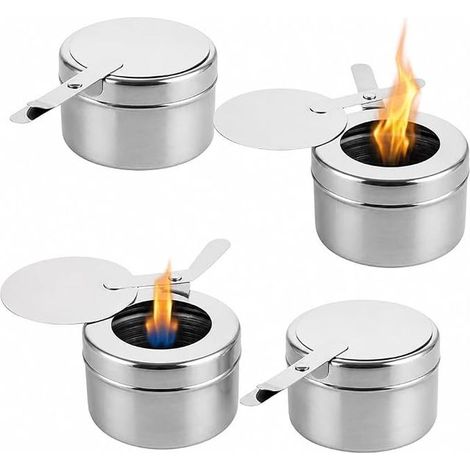 Stainless Steel Fuel Gel Burners - Fuel Paste Holder (1/3)