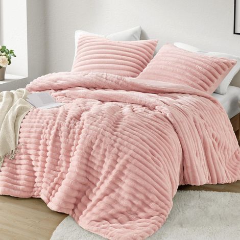 Parure de lit 3 pièces en Peluche Confortable, Revers en Microfibre, légère, Super Douce, Couette en Velours côtelé, 2 Couvre-oreillers, pour Toutes Les Saisons, lit (1/5)