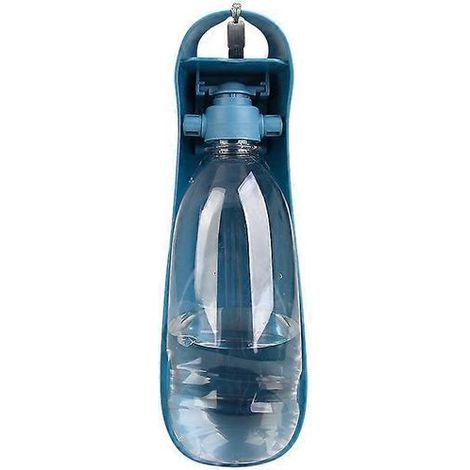Gobelet à eau pour chiens, accessoire pour animaux de compagnie, pratique pour une utilisation en extérieur, bouteille pliable et fontaine bleue.-AquaForge (1/2)