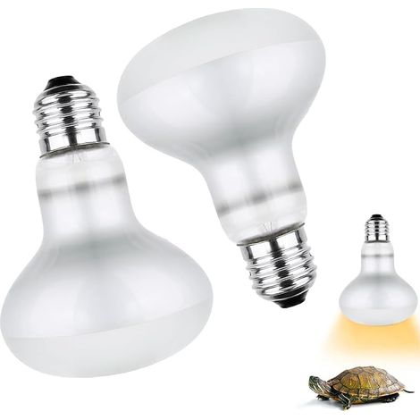 2 Pièces Lampe Chauffante Reptile 100W, Ampoules Chauffantes pour Reptiles E27 Spiral Lampe Reptiles Ampoule Lamp Chauffante Tortue pour Serpent Lézard Cacatoès Poussin (1/5)