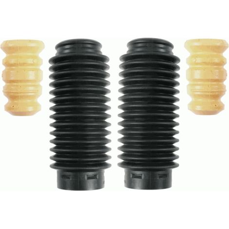 Kit Protection Poussière Amortisseur - Lot de 2 - Caoutchouc Renforcé - Fixation Essieu Avant - Peugeot 207 et dérivés - Compatible 2006-2015 (1/4)
