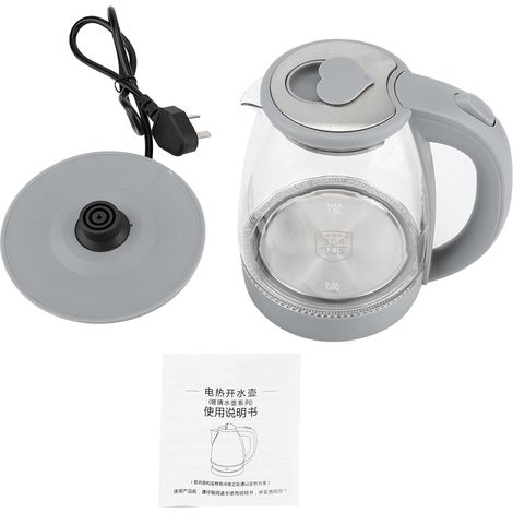 Bouilloire Électrique - Verre Borosilicaté Transparent - 1,5 L - Chauffage Rapide - Pour Maison et Bureau (1/5)