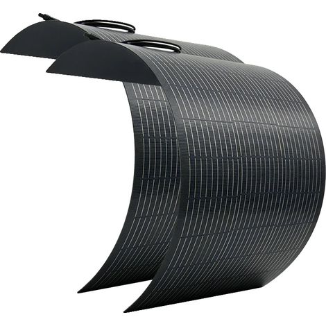Kit de panneaux solaires, haute efficacité monocristallin, énergie hors réseau, Flexible 2PCS 100W (1/2)