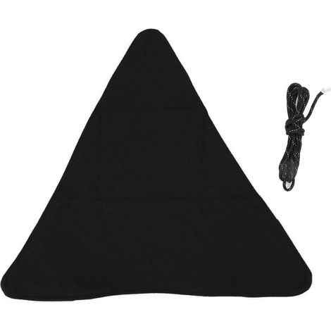 Trépied Tabouret Tissu Portable Pliable Triangle Tabouret Tissu Artisanat Anti Scratch Toile Camping Tabouret Tissu pour La Pêche Noir (1/5)