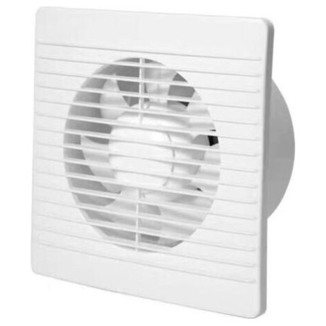 Capteur d'humidité 180 mm et minuterie ventilateur extracteur d'air avec clapet anti-retour + moustiquaire intégrée 25 W dB(A) 48 pour salle de bain cuisine bureau WC silencieux (1/4)