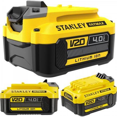 Lithium-Ionen-Batterie 18V 4Ah - STANLEY Fatmax SFMCB204-XJ - Verbesserte Technologie, Fatmax V20 Serie