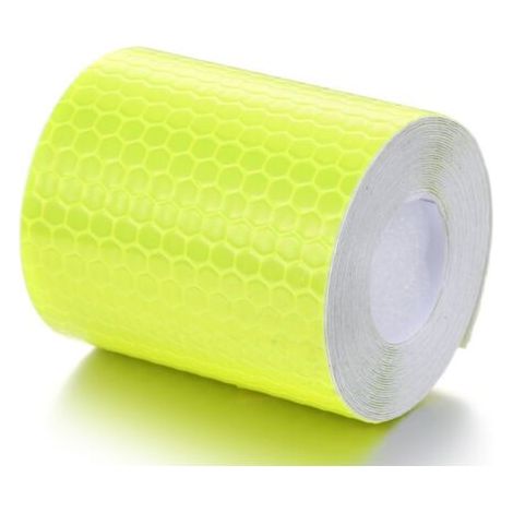 Nastro adesivo e tagliabile 3M giallo fluorescente da 5 cm - Nastro riflettente resistente alle intemperie - Nastro di avvertimento autoadesivo - Segnaletica sicura