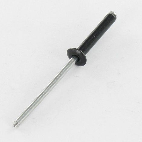 Rivet aveugle Aluminium Tige acier 4.8X14 Epaisseur de serrage 7 à 9 Tête Ronde Standard Noir - 1 pièce (1/4)
