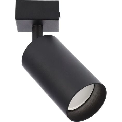 Plafonnier à 1 spot en saillie MALGA 1 GU10 220V noir EDO777347 Edo Solutions