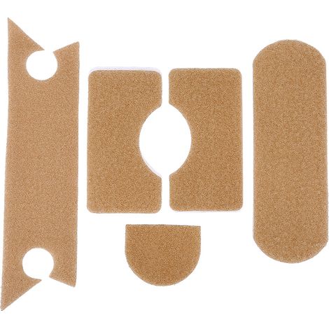 5 pièces Patch Adhésif Fort pour Casque - Accessoire Militaire Crochets et Boucles (Beige) (1/5)