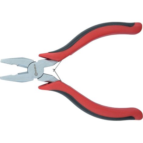 Elektronik-Kombizange 120 mm mit Doppelfeder Zwei-Komponentengriffen Elektrikerzangen