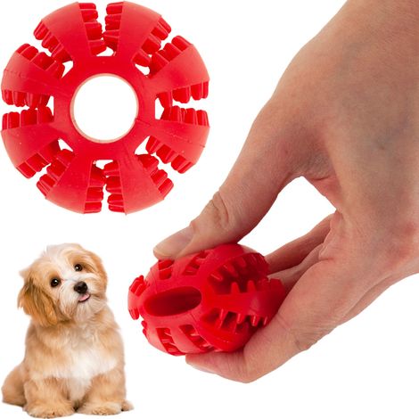TG67718 BALL HUNDE SPIELZEUG KAUBALL FÜR LECKERLIS ZÄHNE
