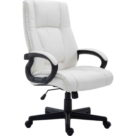 Silla de oficina XL Sparta imitación cuero Blanco (1/5)