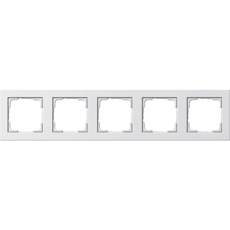 Gira Marco embellecedor 5f Gira E2 Blanco puro [021529], 0215 29