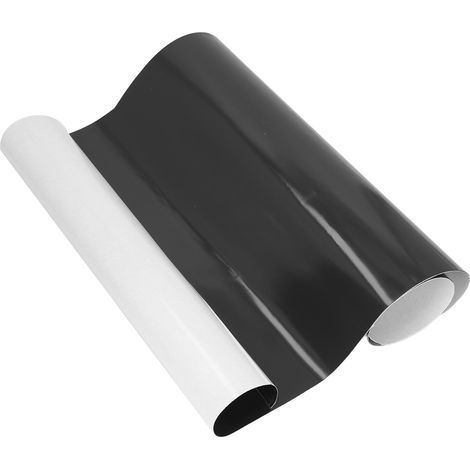 Schwarze, flexible Gummifolie für Automagnete, 0,5 mm dick, mit Kleberückseite für Kühlschränke (1/5)