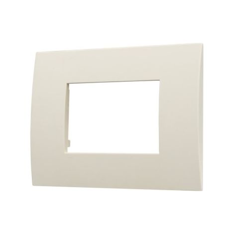 Plaque plastique ETTROIT VA83309, série Venus 3P, couleur sable, compatible avec Vimar Arke