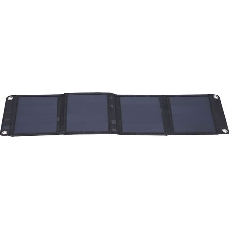 Portable folding solar charger 15W, outdoor emergency charging solar panel (1/5)