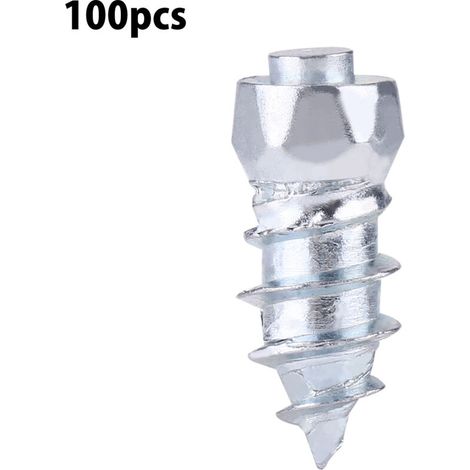 Clous pour pneus neige - 100 pièces pour voiture SUV ATV - Vis à crampons 15mm/0.59" (1/5)