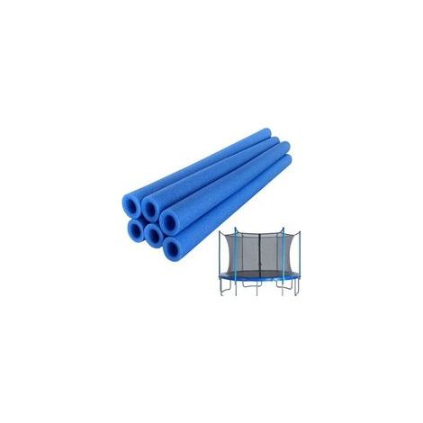 Kit de 6 housses de protection en mousse pour trampolines – Couvertures rembourrées sécurisées pour pieds lisses, usage intérieur et extérieur – Conforme aux normes de sécurité européennes