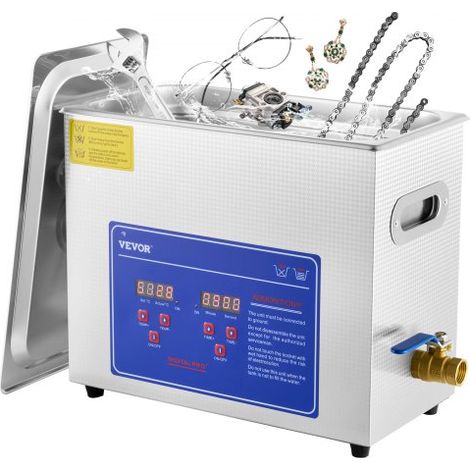 Nettoyeur A Ultrasons 6L Ultrasonic Cleaner Professionnel 180W (1/5)
