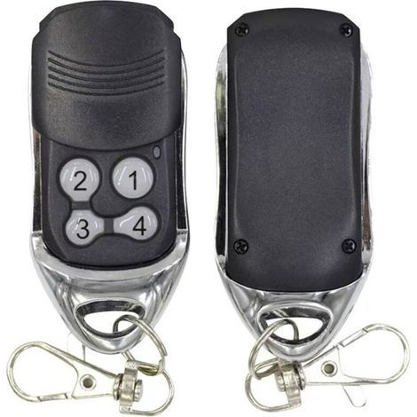 Telecomando universale 433,92 MHz per cancelli e porte da garage – Copia facile senza programmazione, 4 pulsanti metallici, compatibile con sistemi BFT e altre marche (2 pezzi) yun (1/2)