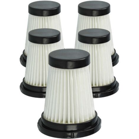vhbw 5x Filtre compatible avec Genius Invictus One DC, 1, 2 aspirateur sans-fil - Filtre anti-saleté