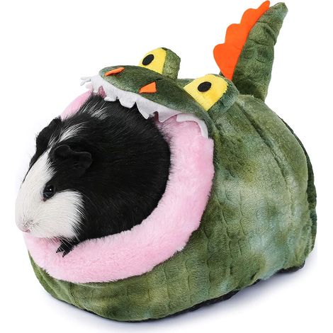 Cachette Pour Animal De Compagnie - Maison En Peluche Douce Avec Rembourrage En Coton PP - Pour Cochon D Inde Chinchilla Hérisson Hamster - Grande (1/5)