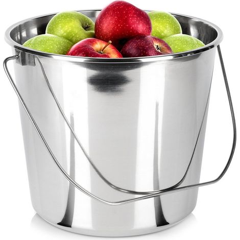 Cubo de acero inoxidable para alimentos, 12 litros (1/5)