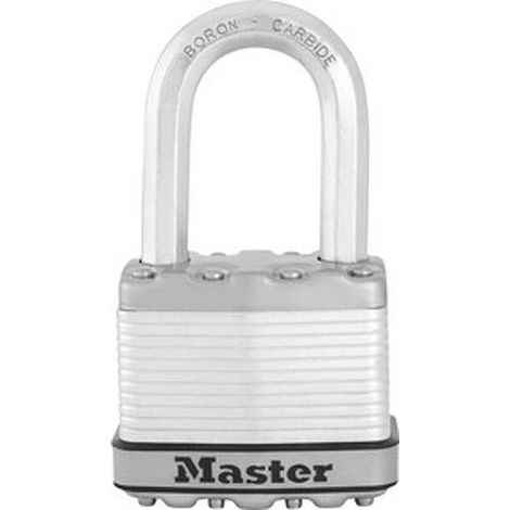 MASTER LOCK Cadenas Très Haute Sécurité [A Clé] [Acier Laminé] [Extérieur] [Anse M] M5EURDLF - Idéal pour les remises, les garages, les clôtures et les portails