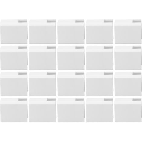 Lot de 20 butées de verrouillage pour portes et fenêtres coulissantes, en plastique, pour une sécurité optimale et une protection anti-collision. (1/5)