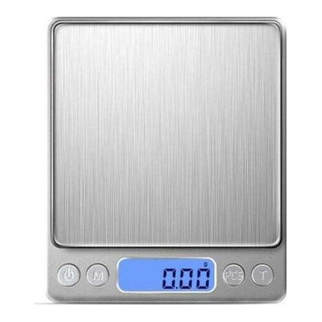 High Precision Electronic Kitchen Scale 2000g/1g with Backlit LCD Display, 6 Units and Tare Function Stainless Steel, Smart Digital, for Multifunctional Food (1/4)