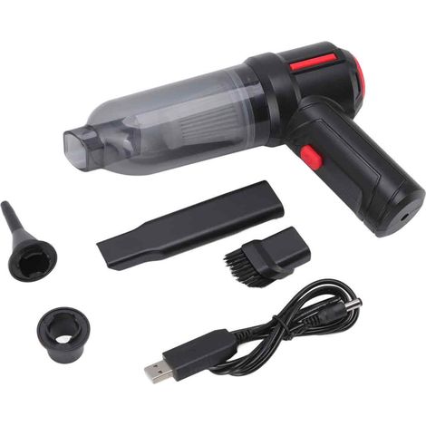 Aspirateur sans fil ultra-puissant, rechargeable par USB, mini aspirateur pour la maison et la voiture (blanc) (1/5)