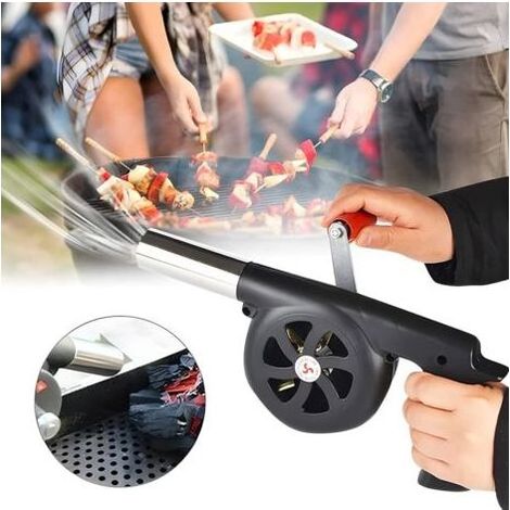 Souffleur à main pour l'extérieur, souffleur manuel pour la maison, sèchecheveux portable, petit outil de cuisson pour barbecue en plein air (1/4)