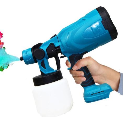 ANDIAMOs outils de peinture. pulvérisateur de peinture sans fil HVLP. pistolet de pulvérisation électrique. pistolet à peinture de clôture portatif (sans batterie). compatible avec la batterie Makita (1/5)